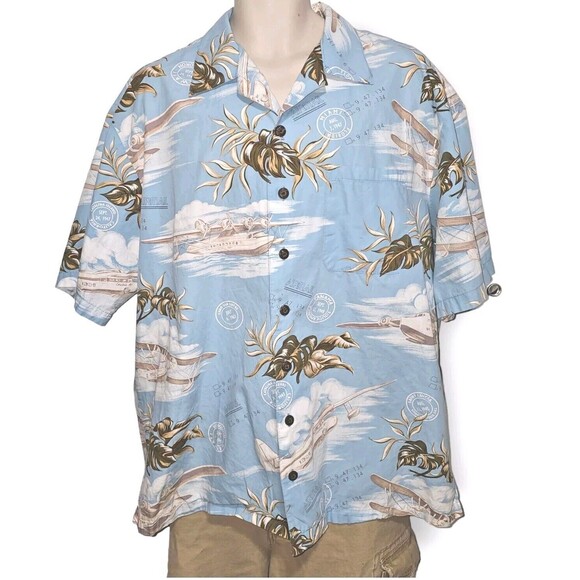 KoKo Island Classics Traveling Clippers Hawaiian Aloha Shirt Mens XL  USA - Picture 1 of 9